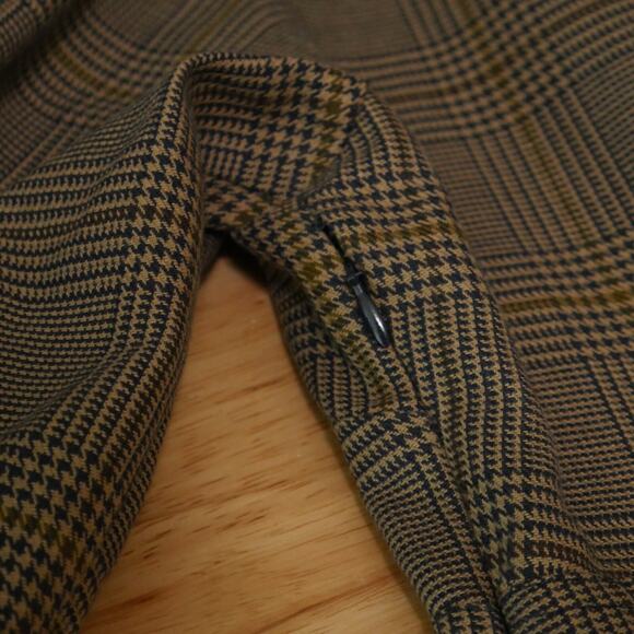 Lee Matthews Size 2 Dress Plaid Academia Old Money Preppy Puff Sleeve Officecore - Picture 9 of 9
